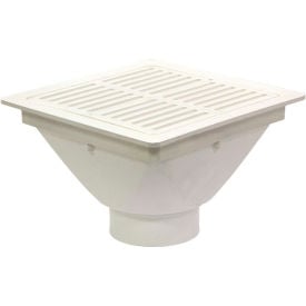 Josam FS-942 PVC Floor Sink w/Full Grate Dome Strainer & 2