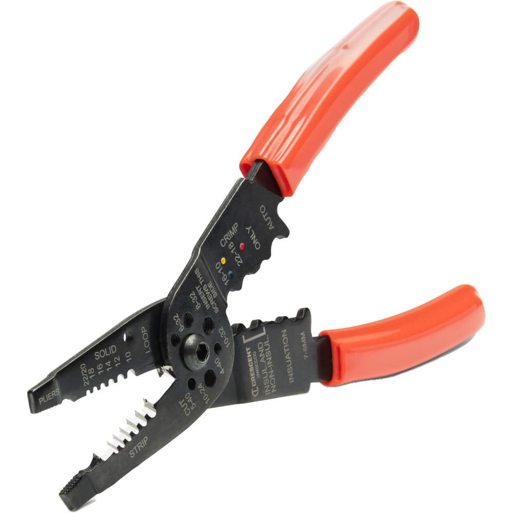 Wire & Cable Strippers, Maximum Capacity: 10 AWG , Type: Wire Stripper , Minimum Wire Gauge: 22 AWG , Insulated: No , Wire Type: General Purpose  MPN:8WSCCDG