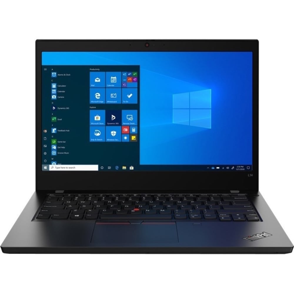 Lenovo ThinkPad L14 Gen1 20U5004UUS 14in Laptop - AMD Ryzen 7 PRO 4750U Octa-core 1.70 GHz - 8 GB RAM - 256 GB SSD - Glossy Black - Windows 10 Pro - AMD Radeon Graphics MPN:20U5004UUS