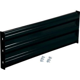 Vestil Bolt-On Style Steel Guard Rail 3-Rib 3-1/2'L Black GR-F3R-BO-4-BK