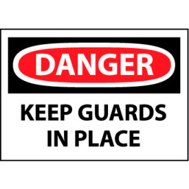 Machine Labels - Danger Keep Guards In Place D566AP