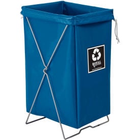 Royal Basket Trucks® Hamper Kit Blue Vinyl Enviro Pocket R00-BBX-EBK