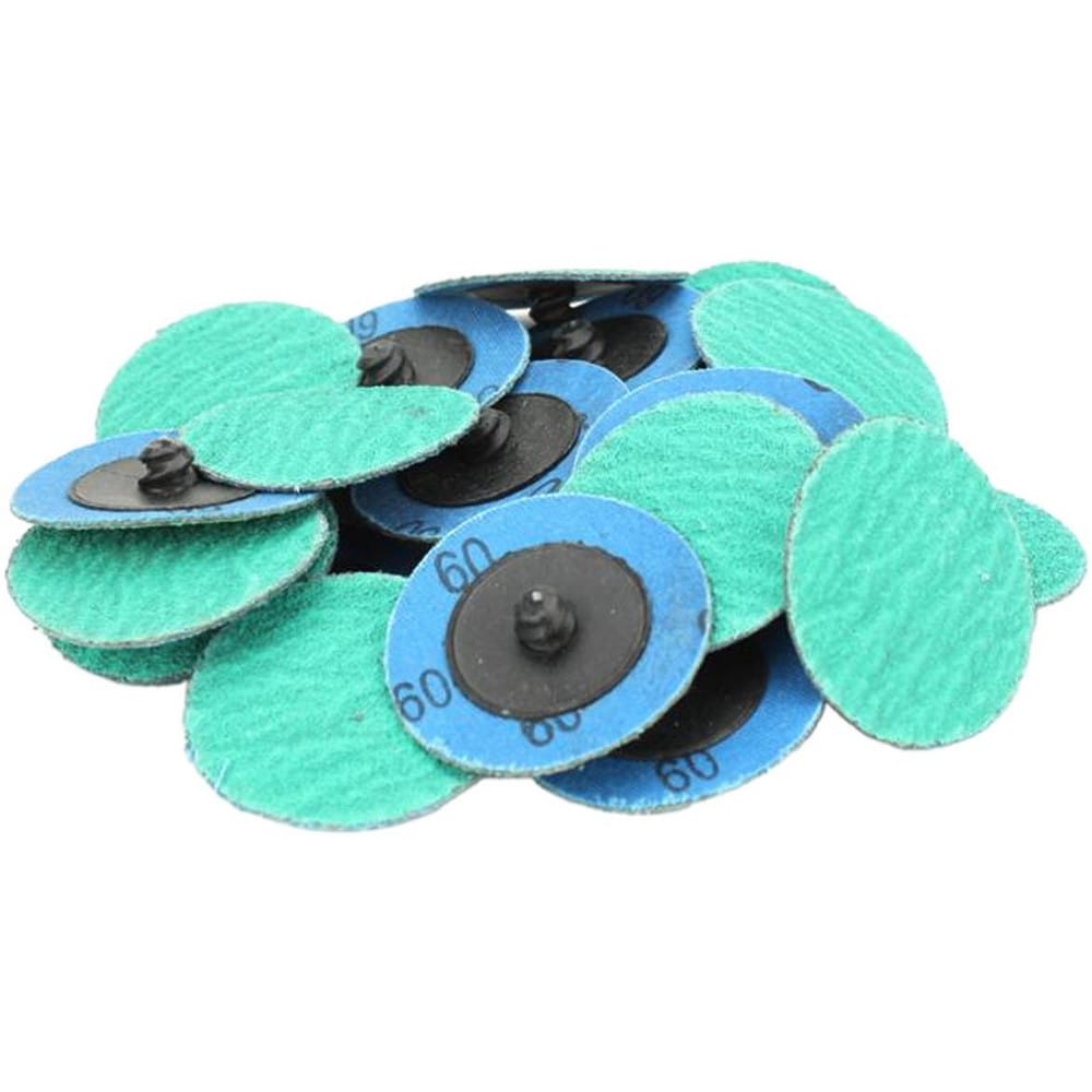 Quick Change Discs, Disc Diameter: 2 , Abrasive Type: Coated , Abrasive Material: Zirconia , Grit: 24 , Quick Change Compatibility: Type R  MPN:80035