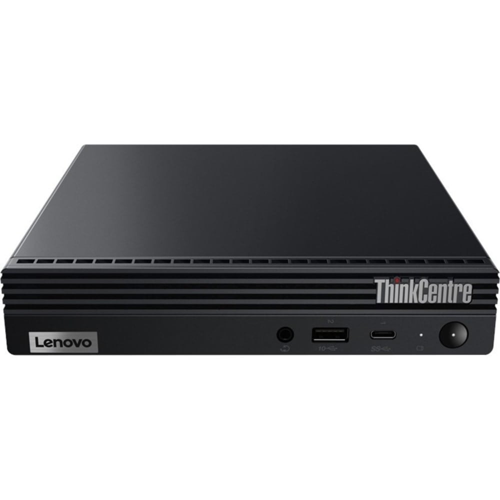 Lenovo ThinkCentre M60e 11LV004TUS Desktop Computer - Intel Core i5 i5-1035G1 Quad-core 1 GHz - 8 GB RAM- 256 GB M.2 PCI Express SSD - Tiny - Black - Windows 10 Pro 64-bit - Intel UHD Graphics- 65 W MPN:11LV004TUS