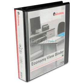 Universal® Round Ring Economy Vinyl View Binder 1-1/2