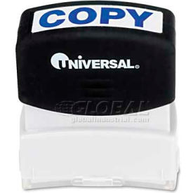 Universal Message Stamp COPY Pre-Inked/Re-Inkable Blue UNV10047***