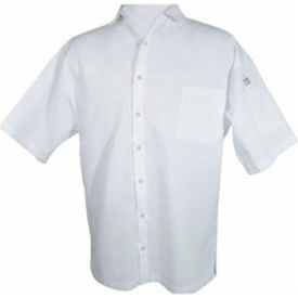 Cook Shirt Large Breast Pocket Short Sleeve White CS006WH-L