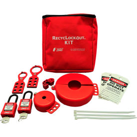 ZING RecycLockout Lockout Tagout Kit 12 Component Valve Lockout 7120 7120