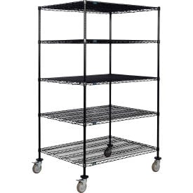 Nexel® 5 Shelf Truck Black Epoxy 36