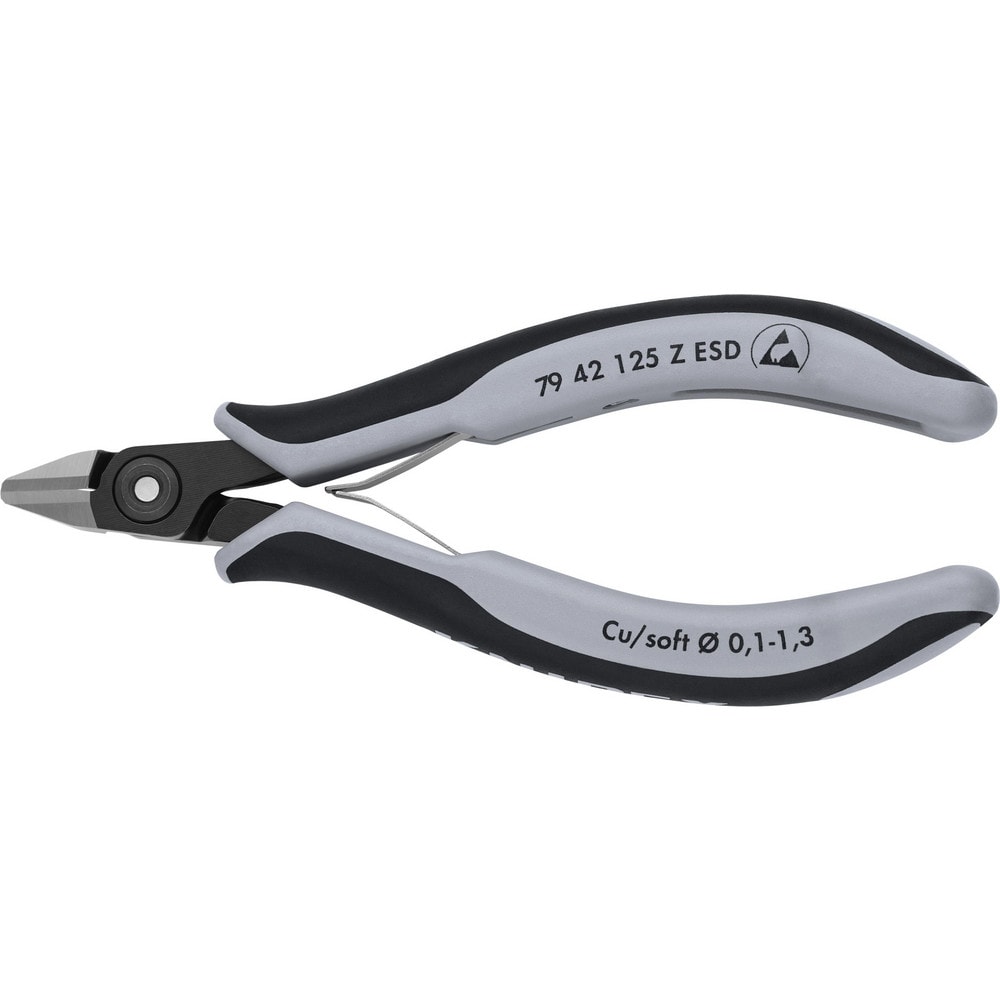 Cutting Pliers, Insulated: No , Overall Length (Inch): 5-1/2in , Head Style: Cutter, Diagonal , Cutting Style: Flush , Handle Color: Blue, Gray  MPN:79 42 125 Z ESD