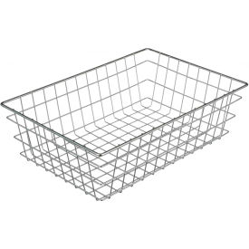 Marlin Steel Plain Steel Chrome Plated Display Basket 18