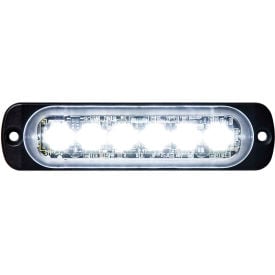 Buyers LED Rectangular Clear Low Profile Strobe Light 12V - 6 LEDs - 8891901 8891901