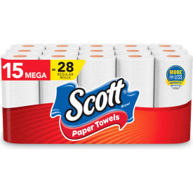 Scott® Choose-A-Sheet Mega Roll Paper Towels 1-Ply White 102/Roll 30 Rolls Case 55417