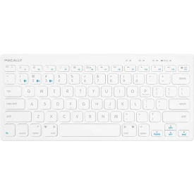 Macally Quick Switch Ultra Slim Bluetooth Keyboard for Three Devices BTMINIKEY