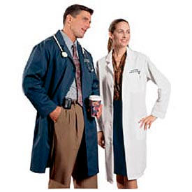 Unisex Lab Coat - Navy L 431-L