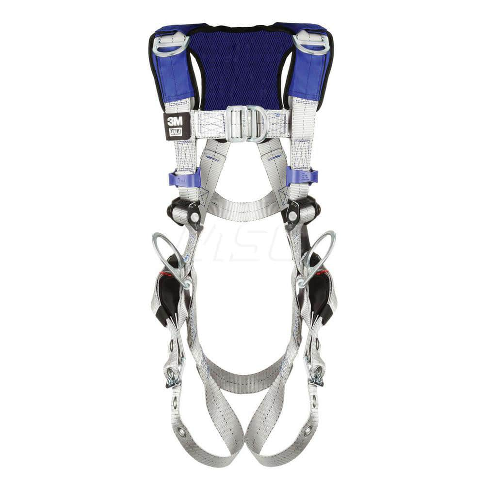 Fall Protection Harnesses: 420 Lb, Vest Style, Size X-Large, For Retrieval & Rescue, Back Front & Hips MPN:7012817653