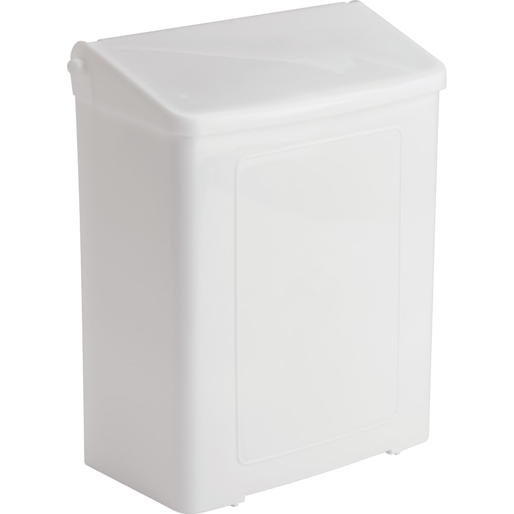 Impact Safe-Use Wall Mountable Sanitary Napkin Receptacle, 10-5/8inH, 9inW x 4-5/8inD, White (Min Order Qty 3) MPN:1102