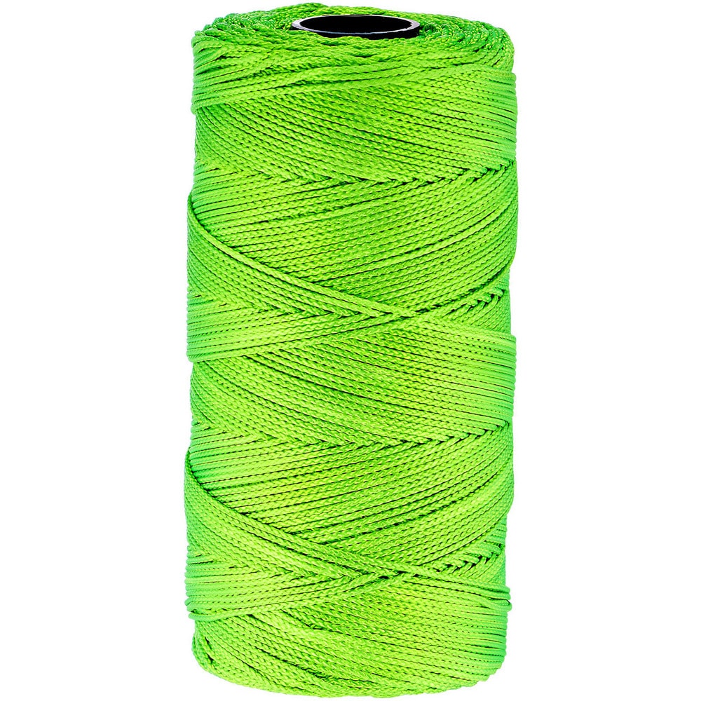 Twine, Twine Type: Twine Tube , Twine Construction: Braided , Material: Nylon , Color: Green , Twine Size: 1000  MPN:39-1000G