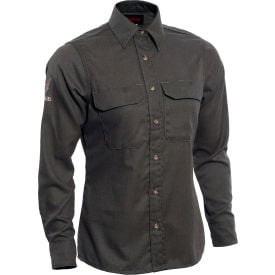 DRIFIRE® Women's Tecgen Flame Resistant Work Shirt XL Long-Tall Gray TCGSSWN00115XLXT00