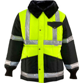 RefrigiWear Iron-Tuff™ Jackoat™ Black/HiVis Lime -50° Comfort Rating S Regular 0342RTLNSMLL2