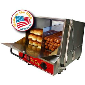 Paragon 8080  Classic Dog Hot Dog Steamer 192 Hot Dogs/30 Buns 120V 8080