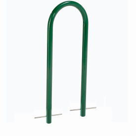 GoVets™ U-Rack Bike Rack 2-Bike Capacity Below Ground Mount Green 804GGN442