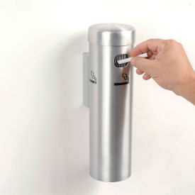 Wall Mounted Cigarette Receptacle Satin SS15W
