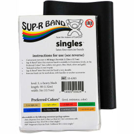 Sup-R Band® Latex Free Exercise Band 5' Strip Black 1/PK 10-6305