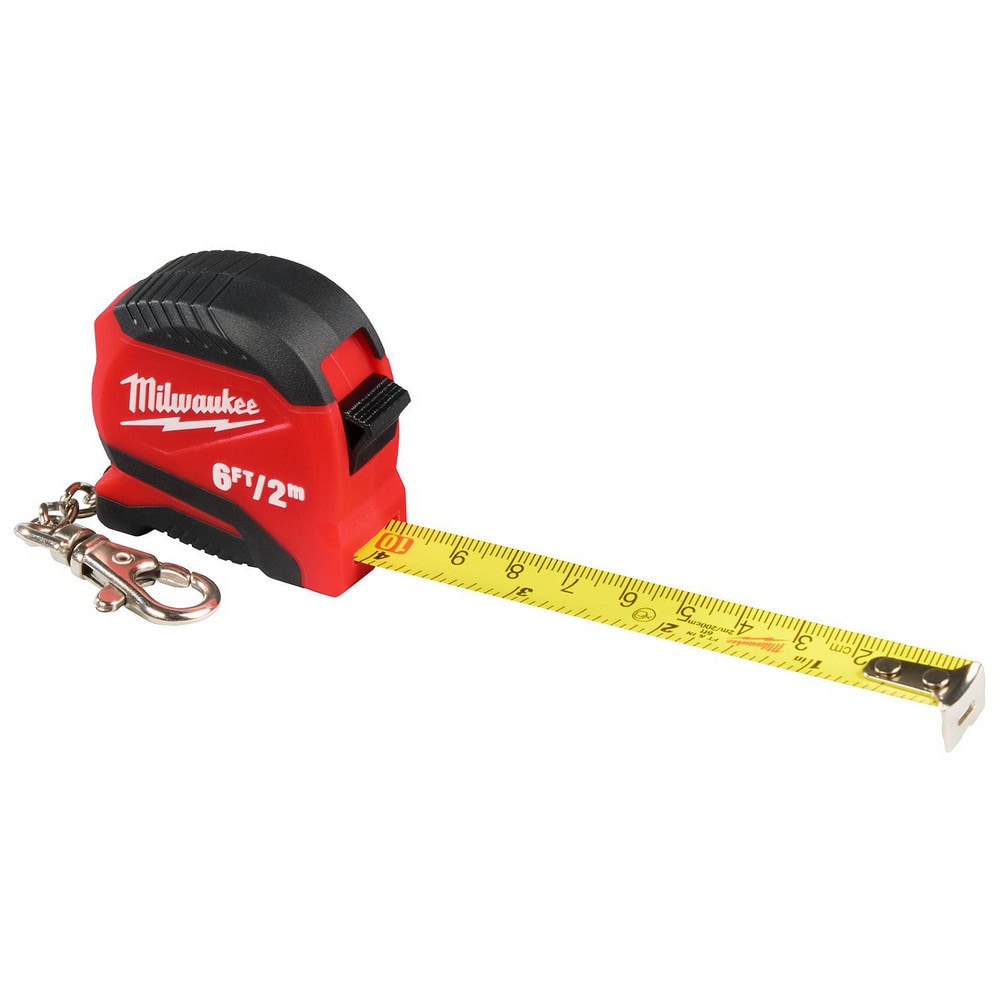 Tape Measures, Length Ft.: 6.000 , Graduation (Inch): 1/16 , Blade Material: Steel , Standout Length (Feet): 0.00 , Case Type: Closed  MPN:48-22-1706