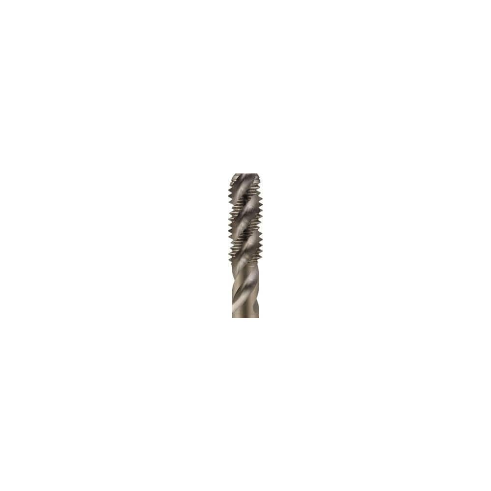 Spiral Flute Tap:  M10 x 1.50,  Metric,  3 Flute,  2-1/2 - 3,  2B Class of Fit,  Vanadium High-Speed Steel,  Nickel Finish MPN:386537
