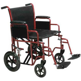 Drive Medical BTR22-R Bariatric Heavy Duty Transport Wheelchair 22