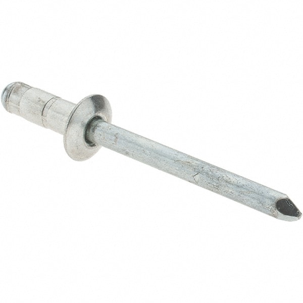 Blind Rivet: Size 63-64, Dome Head, Steel Body, Steel Mandrel MPN:34227