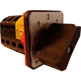 Springer Controls / MERZ V105/12-AA 4 Steps Switch w/Zero Pos. 1-Pole 16A 4-hole front-mount 5/12-AAV10