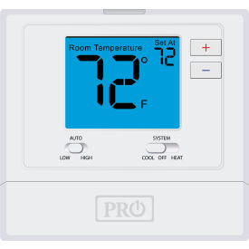 PRO1 IAQ Wired PTAC Thermostat Non-Programmable 2H/1C or 1H/1C T731