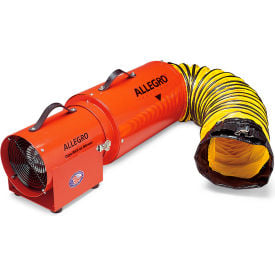 Allegro 9534-15 8 Inch  Axial AC Metal Com-PAX-ial Blower w/ Canister & 15' Ducting 9534-15