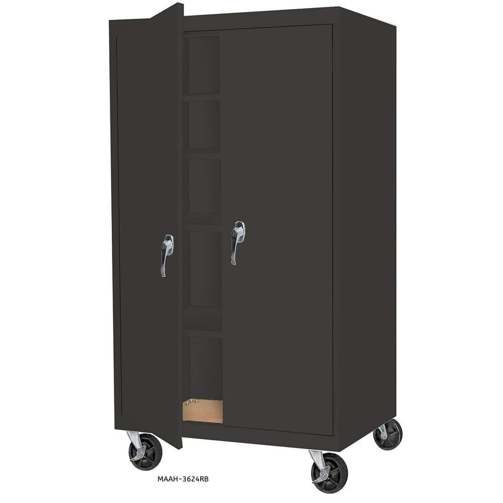 Storage Cabinets, Cabinet Type: Mobile Storage, Lockable Storage , Cabinet Material: Steel , Width (Inch): 48in , Depth (Inch): 24in  MPN:MAAH-48782RB-C