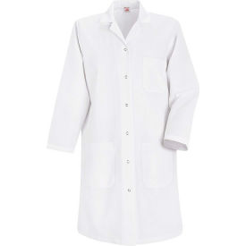 Red Kap® Women's Gripper-Front Lab Coat White Poly/Combed Cotton 2XL KP15WHRGXXL