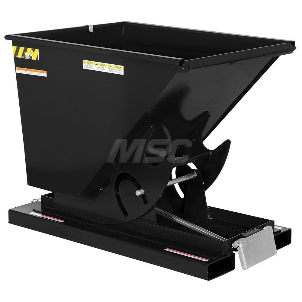 Stationary Tilt Hopper: 4,000 lb Capacity, 34