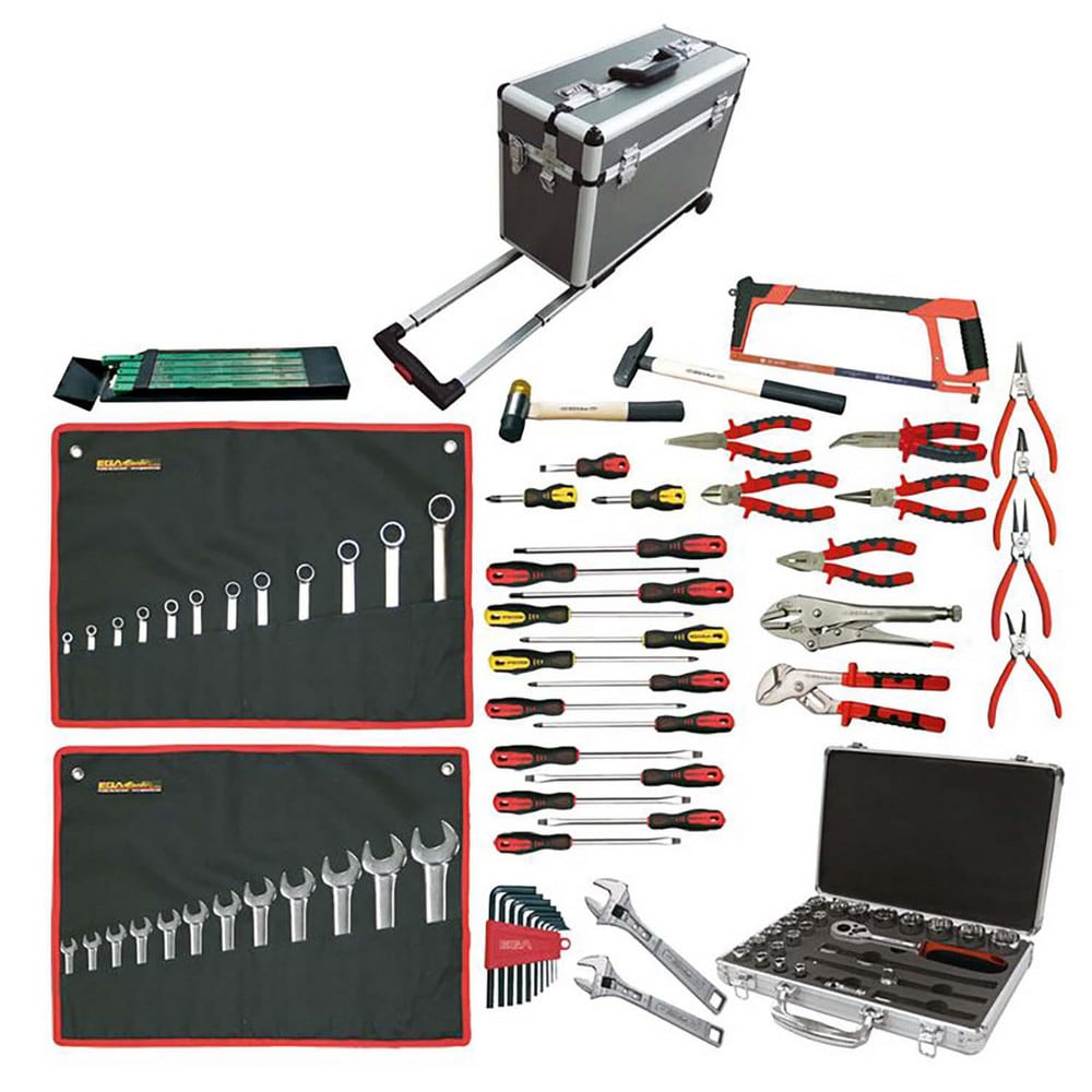 Combination Hand Tool Sets, Set Type: Mechanics & Automotive Tool Set , Number Of Pieces: 102 , Measurement Type: Metric , Container Type: Case  MPN:69398