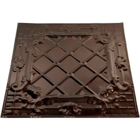 Great Lakes Tin Toledo 2' X 2' Nail-up Tin Ceiling Tile in Bronze Burst - T55-06 T55-06