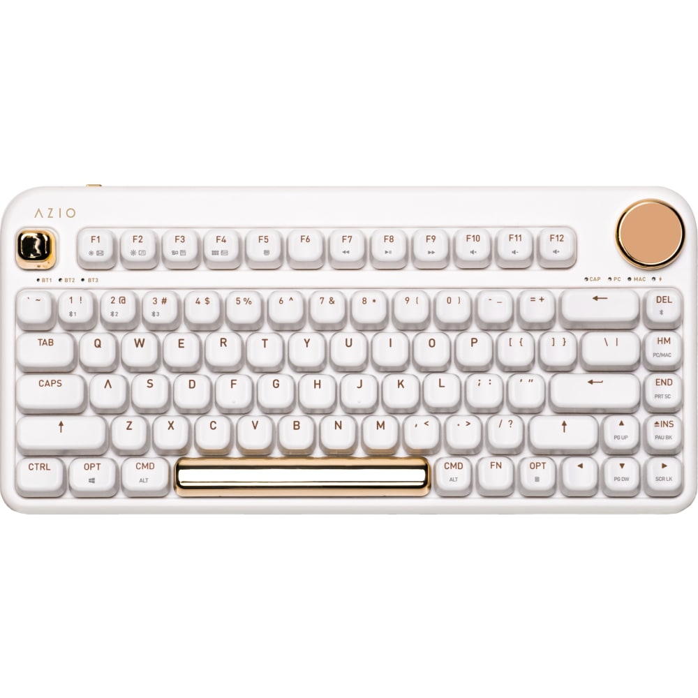 AZIO IZO Wireless Mechanical Keyboard, White Blossom, AZI917800F060 MPN:IK103-US