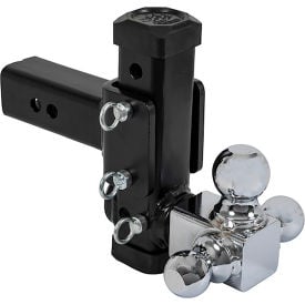 Buyers Products Adjustable Tri Ball Hitch w/ Chrome Towing Balls For 2-1/2