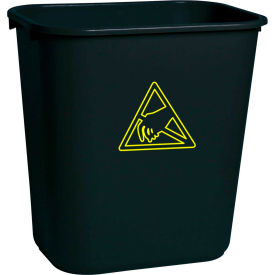 Transforming Tech ESD Trash Can 28 Quart WBAS 28  - Black WBAS 28