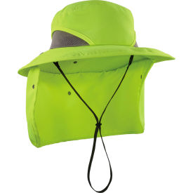 Ergodyne® Chill-Its® 8934 Ranger Hat with Neck Shade L/XL Lime 12711