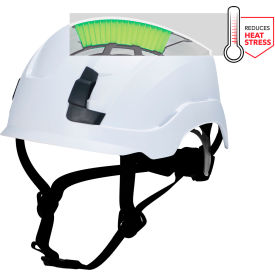 General Electric GH401 Non-Vented Safety Helmet 4-Point Adjustable Ratchet Suspension White GH401W