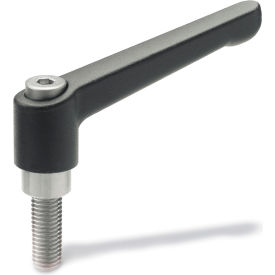 J.W. Winco 6N12S33K Nylon Plastic Adjustable Lever With Stainless Steel Components M6 x 12mm Stud 6N12S33K