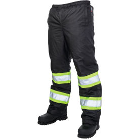 Tough Duck Poly Oxford Insulated Pull-On Safety Pants S Black S61411-BLACK-S