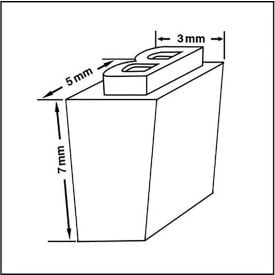 Sealer Sales® 0-9 Type Set For CBS-880 FR-770 TS-09-1LINE-CBS_Gen2.0_Convex