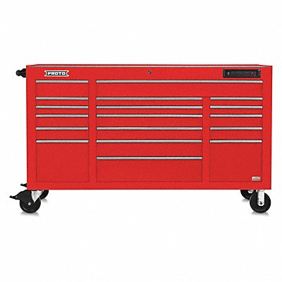 Rolling Cabinet 67 W 18 Drawer Red MPN:J556741-18RDPDP