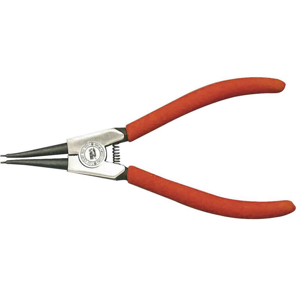 Retaining Ring Pliers, Type: External Straight Circlip Plier , Tip Angle: 0.00 , Ring Diameter Range (Inch): 3/4 to 2-3/8  MPN:62183